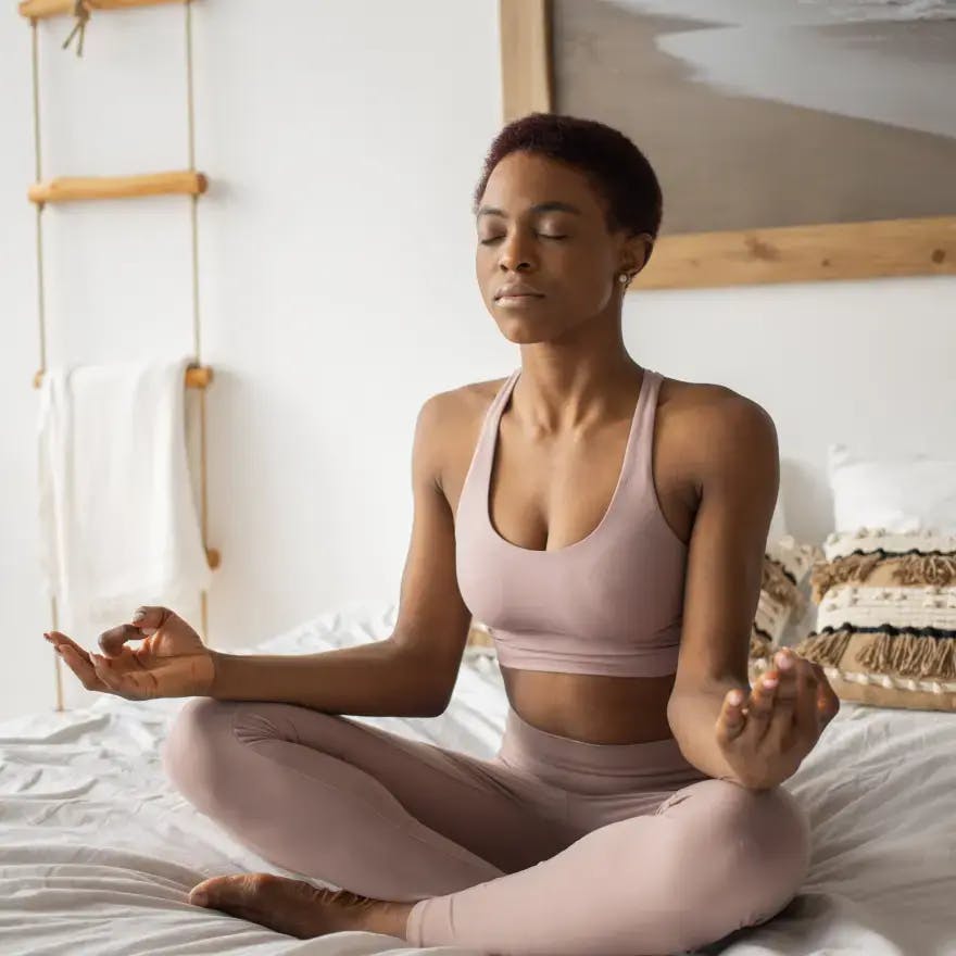 Image of woman meditating