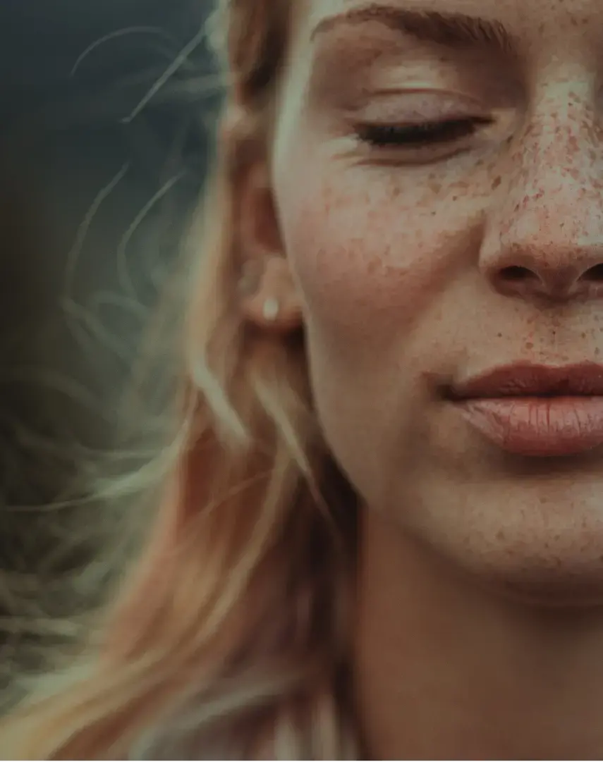 meditating woman